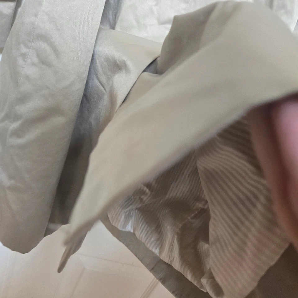 "Trinchera corta pequeña para mujer Banana Republic con cinturón chaqueta de abrigo de coche 31""" Foto 3 de 4