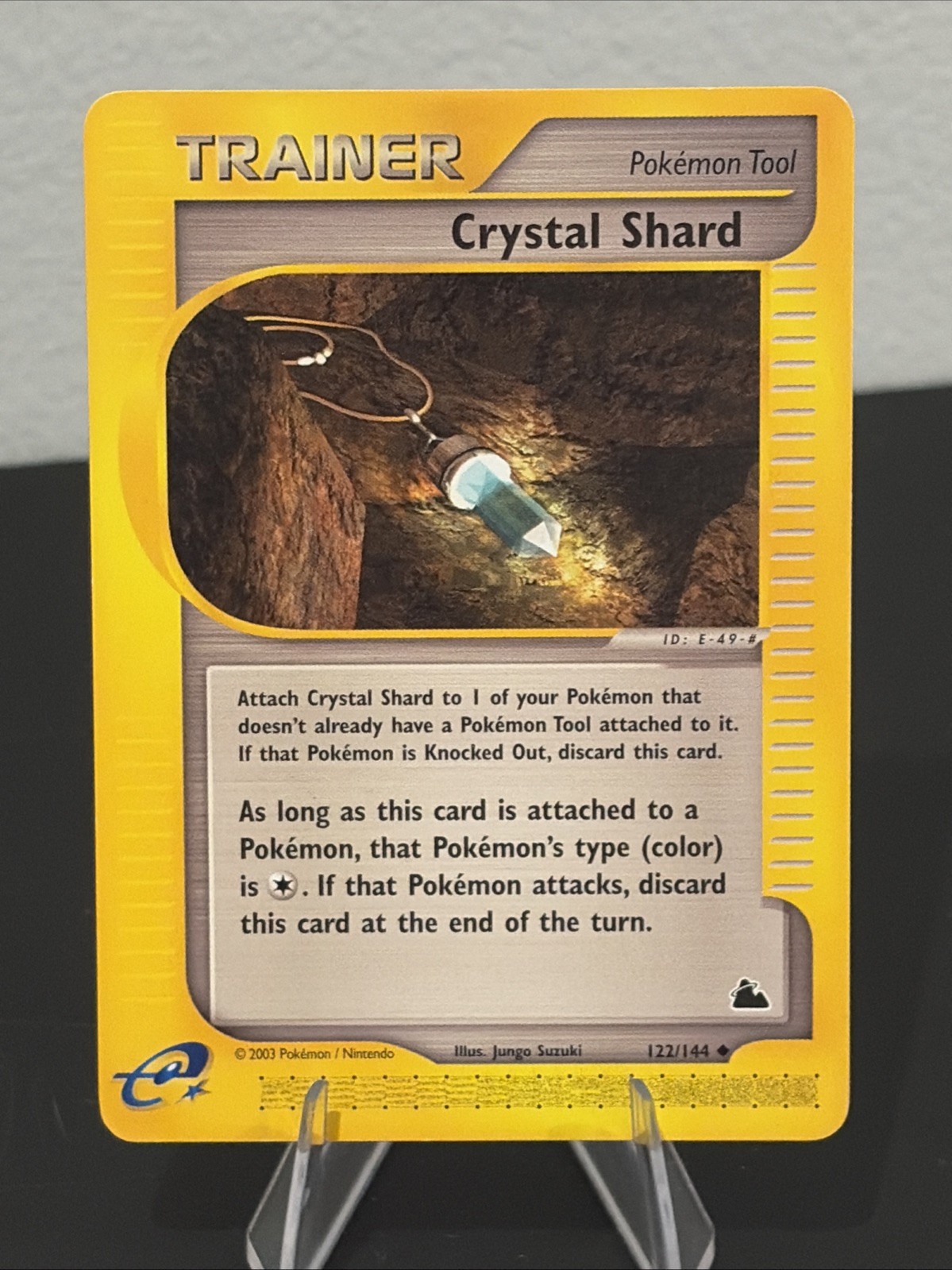 2003 Pokemon Skyridge Crystal Shard 122/144 Trainer E-Reader Non-Holo LP