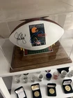 John Elway Signed Replica Ball With Broncos Stand And Authentication