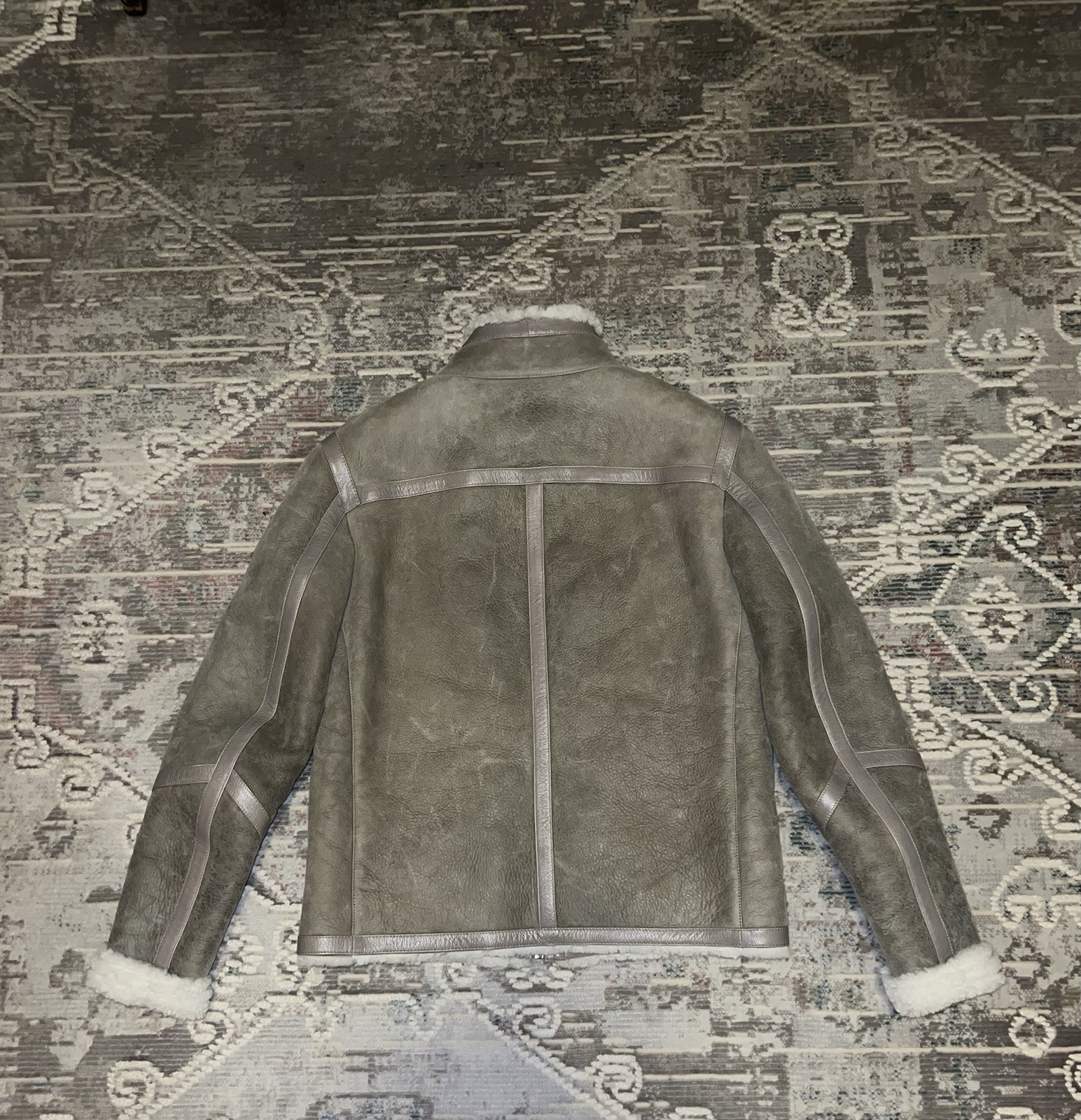 Belstaff Men’s Tundra Shearling Jacket Dark Sand/ Natural Size US 38/ IT 48 image 3