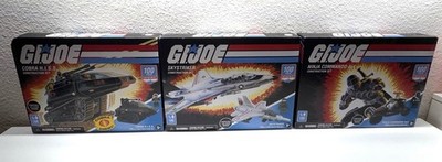 3 Combo Toy Sets Hasbro G.I. Joe 100 Pc Construction Sets New In Box Sealed