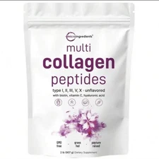 Multi Collagen Peptides Powder–Hydrolyzed Protein with Hyalunoric,Acid,Biotin