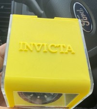 Invicta Men  s Quartz Chronograph Day/Date 24Hr Black Dial Red/Blue Bezel