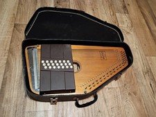Auto Harp Oscar Schmidt Model 45 C/R Made in U.S.A 36 String 21 Chord with Case