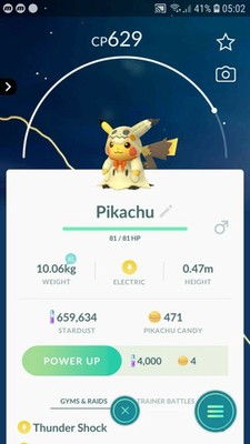 Pikachu ( Mimikyu Costume ) Pokemon Tr@de Go