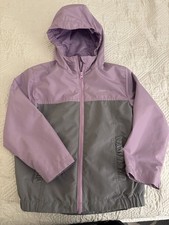 Eddie Bauer Purple  Gray Windbreaker Jacket Size XS 5/6
