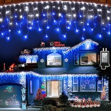 1620 LED 164ft Outdoor Christmas Lights, 12 Modes Dimmable Curtain String Lights