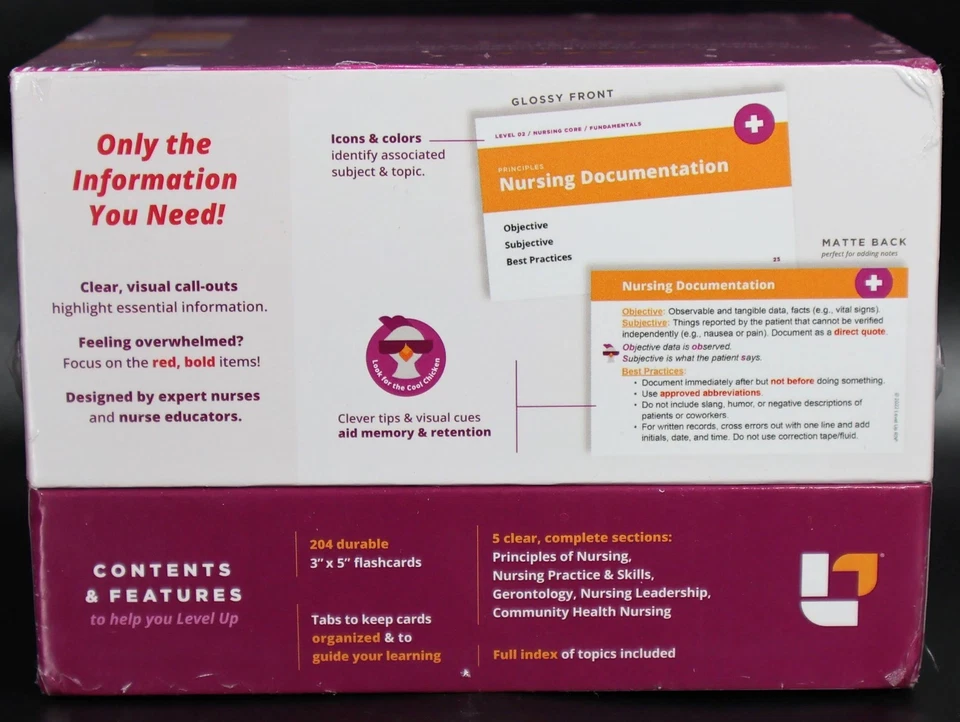 Level Up RN Fundamentals Flashcards Edition 3 Nursing Study Flash Cards - Image 3 of 4