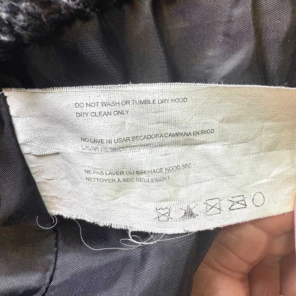 Abrigo Parka Para Mujer Nautica 2X Mezcla Lana Negro Imitación Piel Capucha Sherpa Forrado Chaqueta Foto 4 de 4