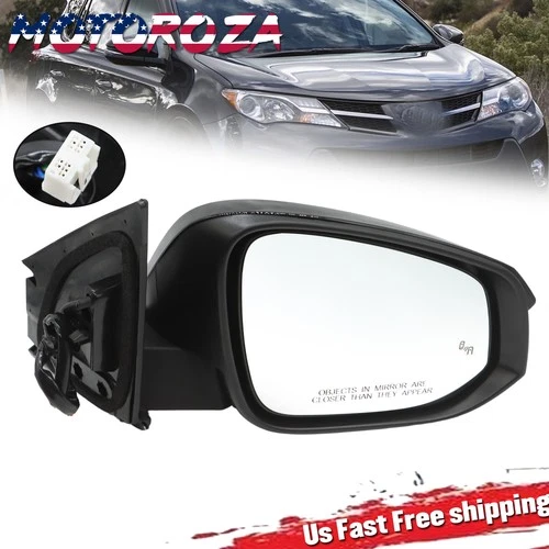 Passenger Side For Side Mirror Toyota RAV4 2015-2018 w/ Blind Spot Turn Signal
