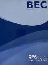 CPAexcel CPA Exam Review BEC Business Environment and Concepts*LIKE A NEW*