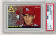 2004 Topps Heritage Baseball Chrome Rookie #THC99 Yadier Molina 692/1955 PSA 8