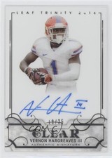 2016 Leaf Trinity Clear Silver 19/25 Vernon Hargreaves III #CA-VH3 Auto 0b2