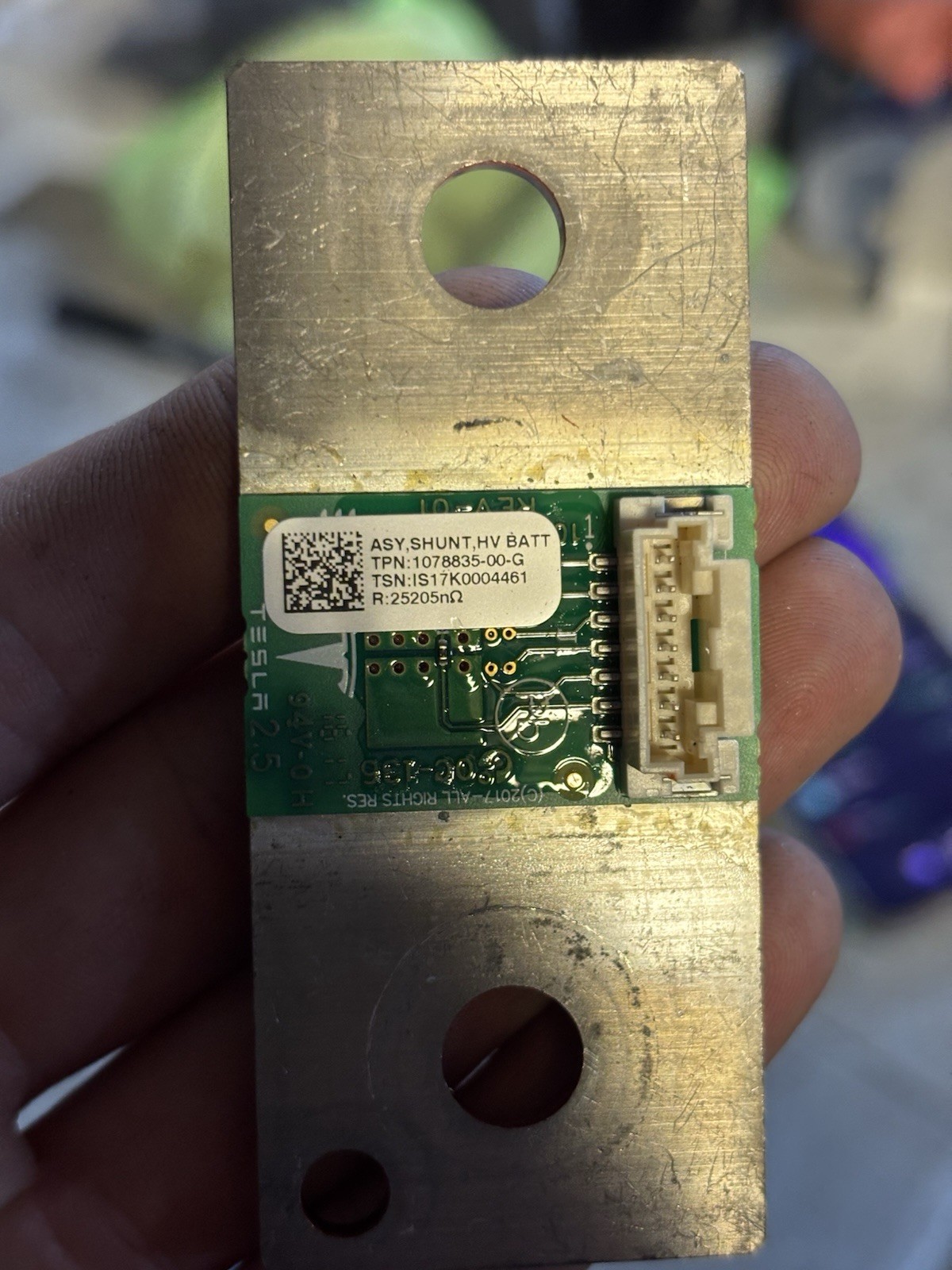 OEM New 2017-2026 TESLA MODEL 3 Y BATTERY PACK AMP CHIP SHUNT PLATE 1078835-00-G