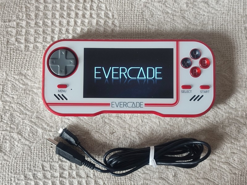Evercade Retro Games Handheld Hand Portable Console Red/White Good Condition!