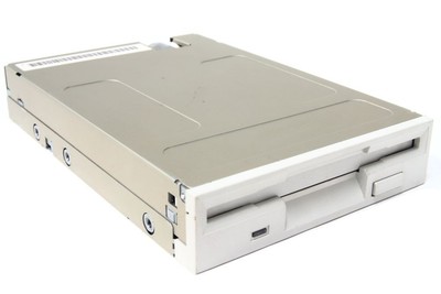 NEC Corporation FD1231H 3,5'' Floppy Disk Drive Diskettenlaufwerk white / beige