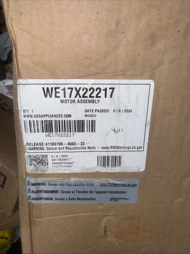 Ge WE17X22217 Dryer Drive Motor and Pulley