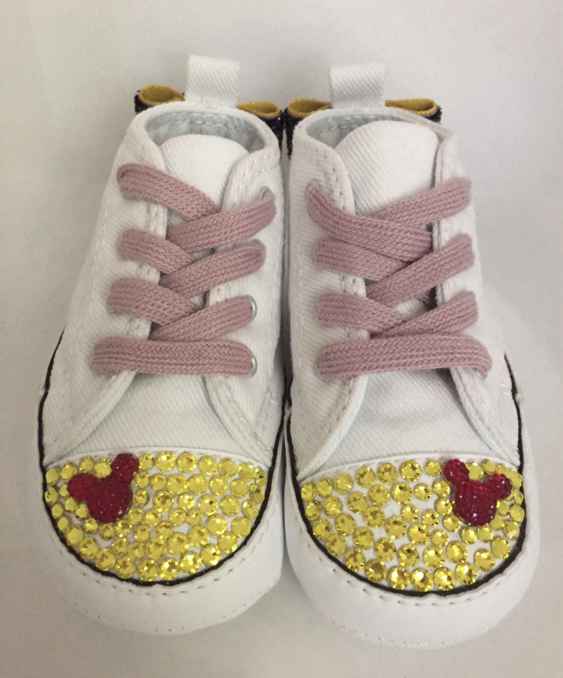 White, Swarovski Crystals Infant Size 3