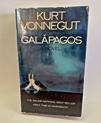 GALAPAGOS by Kurt Vonnegut 1986 Dell FIRST PRINTING paperback