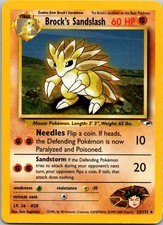 Brock's Sandslash 23/132 Rare Gym Heroes Pokemon Unlimited Lightly Played