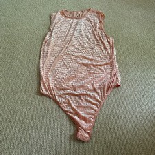 Skims Peach Velvet Glove Sleeveless Bodysuit, Size 3X NWT