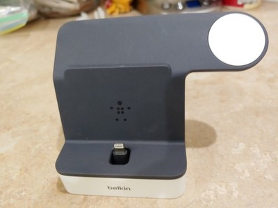 Belkin F8J200TTWHT Powerhouse Charge Dock for Apple Watch iPhone (needs cord)