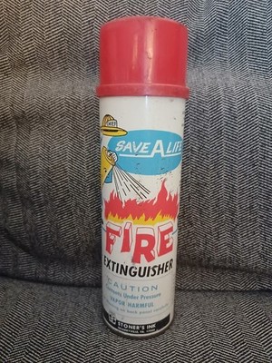 RARE Vintage Stoner s Ink Save A Life Fire Extinguisher Can 1970s NOS