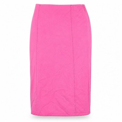 Ann Harvey Damen Gerader & Bleistiftrock Größe 16 Rosa Freizeit Elastischer Bund