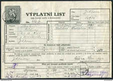 1928-50 CZECHOSLOVAKIA x 6 documents with Fiscal Revenue stamps