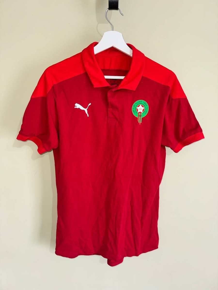 Morocco football shirt 2020 - 2022 polo jersey Puma red national