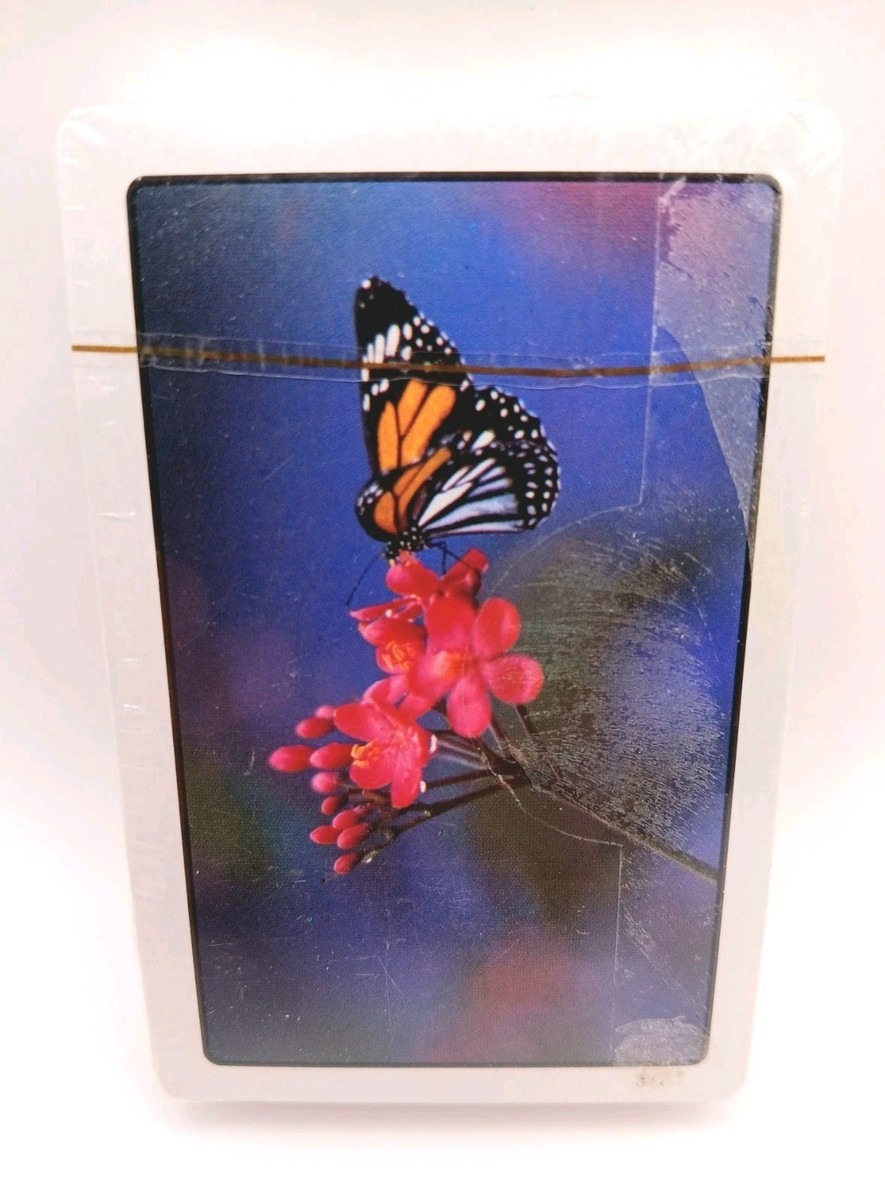 Butterfly Flowers Vintage Playing Cards Deck New Factory Sealed