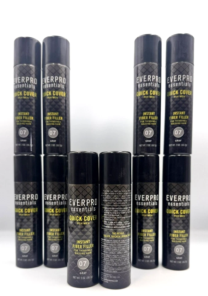 Everpro Quick Cover para hombres adelgazamiento del cabello calvo 2 oz. Gris 07 - 12 Pack Foto 2 de 3
