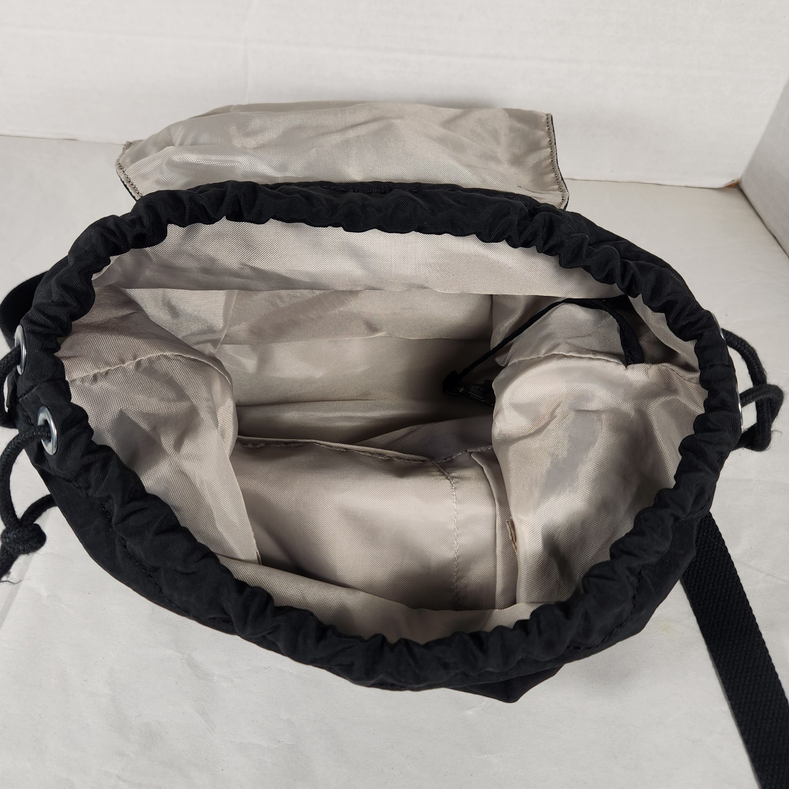 Kipling Small Black Nylon Backpack W/ Drawstrings… - image 6