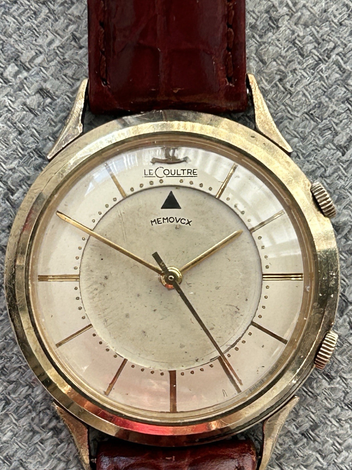 LeCoultre Memovox 10K Yellow Gold Filled vintage Wristwatch