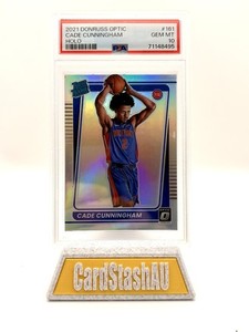 CADE CUNNINGHAM PSA 10 2021-22 PANINI DONRUSS OPTIC #161 ROOKIE HOLO PRIZM RC
