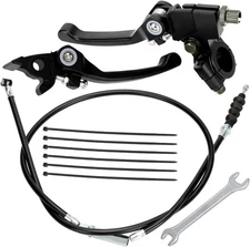 Folding Clutch Brake Lever Perch with Clutch Cable for 110cc 125cc 140cc 15