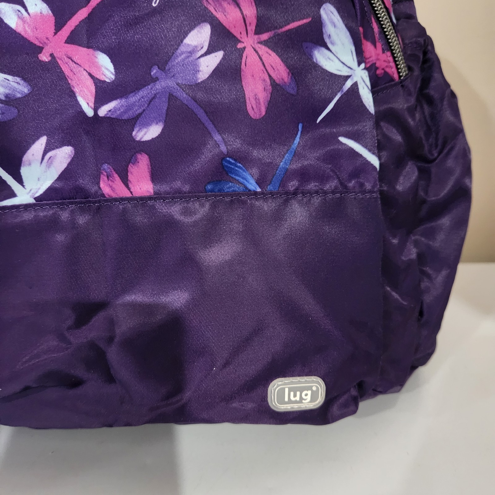LUG Echo Packable Spacious Backpack Purple Dragon… - image 2