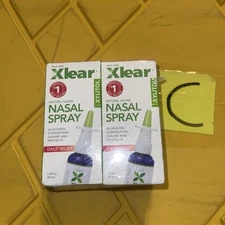 *Lot x4*  Xlear Natural Saline Nasal Spray with Xylitol 1.5 oz BB 12/27