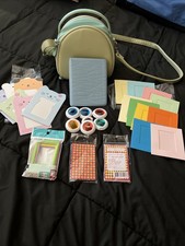 Polaroid Camera Bag Bundle W/ Multiple Frames, Photo Book, Lenses, And Film Skin