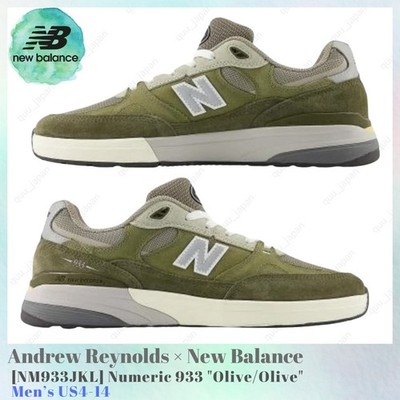 Andrew Reynolds × New Balance Numeric 933 Olive Olive NM933JKL Men's US4-14 NEW
