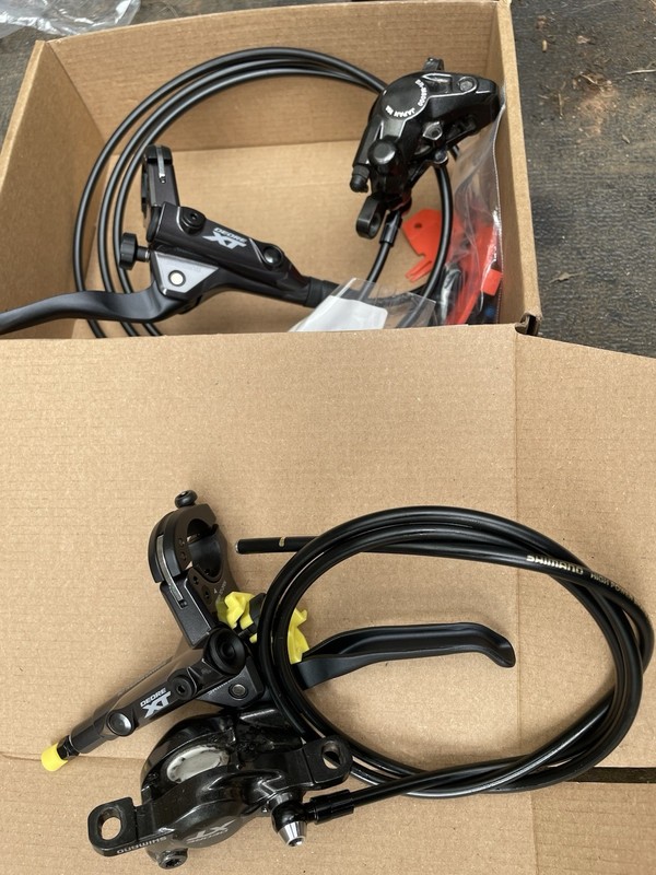 Shimano Xt M8000 M8100 Disc Brake Set Front and Rear