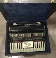 Rare Old Egisto Bontempi Potenza Picena Italia Accordion Italy Case Music Piano