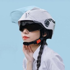 Electric Motorcycle Helmet ABS Shell, Lightweight Ventilated for E-Scooter&Moped