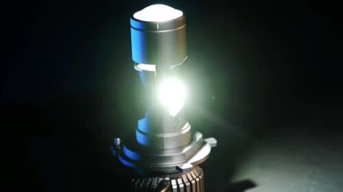 2X H4 9003 Bi-LED Mini Projector Lens Headlight Bulbs Hi/Lo 20000LM Retrofit LHD - Video 1 of 1