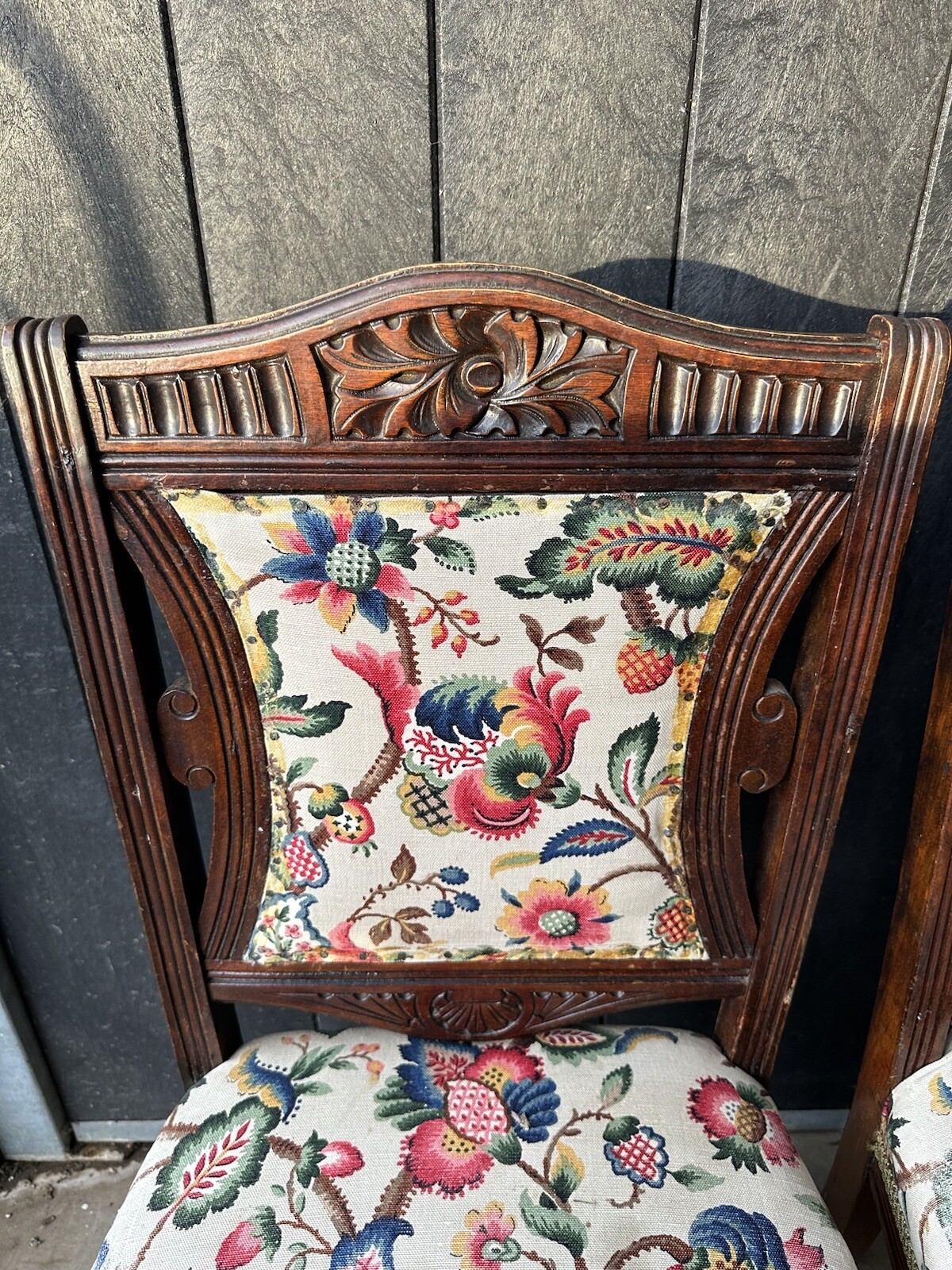 Set of four Victorian chairs for reupholstering eBay