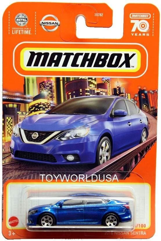 Caja de cerillas Nissan Sentra Azul sentra matchbox Caja de cerillas Nissan Sentra Azul