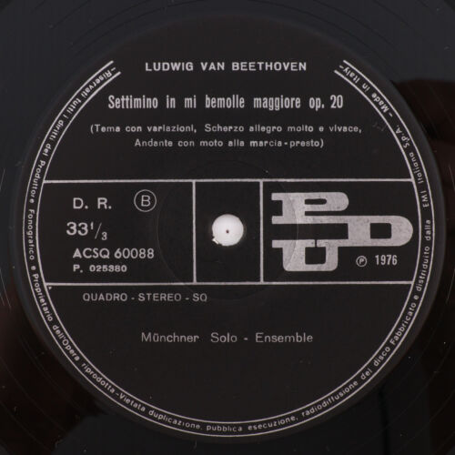 Beethoven, Muenchner – Settimino In Mi bemolle maggiore OP. 20 LP Record Italy - Picture 9 of 24
