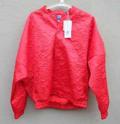 adidas red floral jacket
