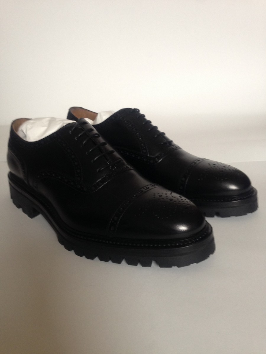 NIB Men Romano Martegani Brogues Oxford Shoes 9 Black  display picture 1