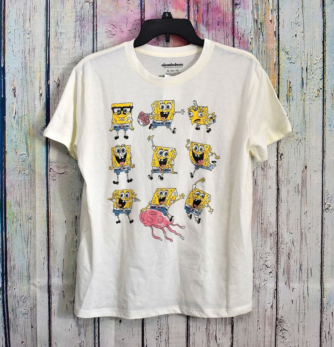Women's Juniors' SpongeBob SquarePants Poses Grid Tee XLARGE